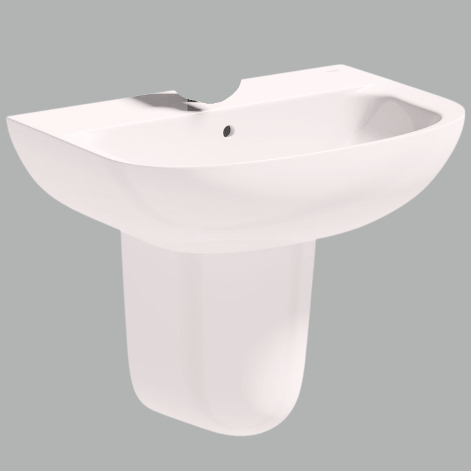 Modern White Ceramic wall hanging Washing hand Basin.