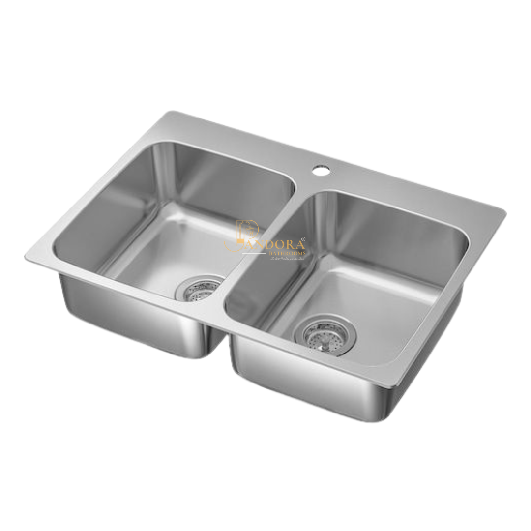 Double Bowl Local Antirust Sink