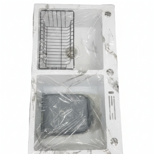 white double-bowl kitchen sink lagos